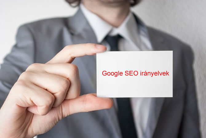 Google seo irányelvek