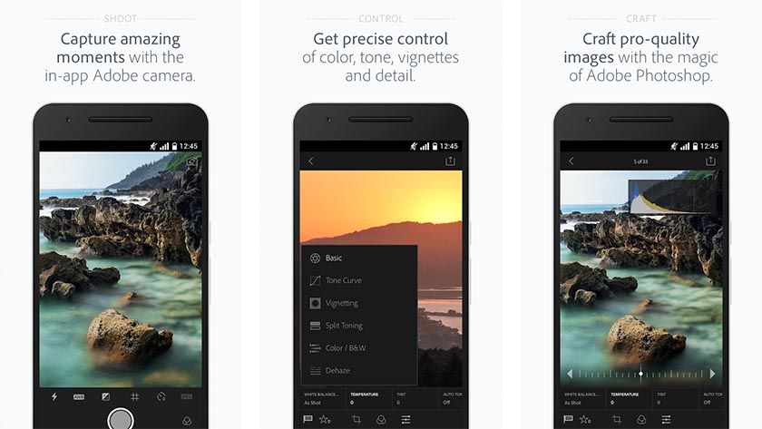 Adobe Photoshop Lightroom online képszerkesztő