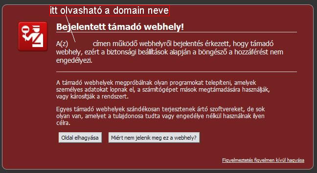 Google figyelmeztetés ha gond van a webhelyünkkel, weboldalunkkal