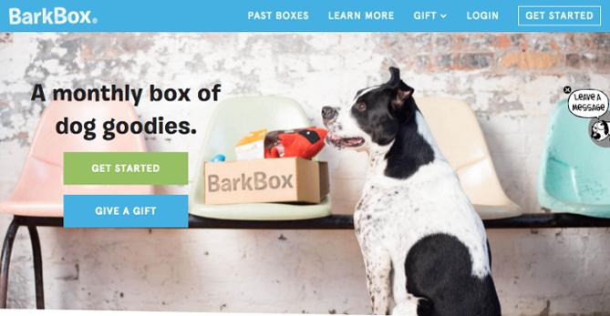 Call to action: Barkbox