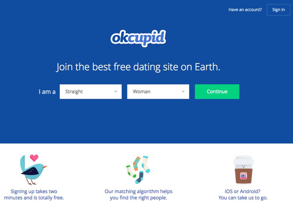 Call to action: OK Cupid