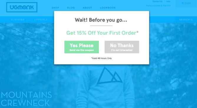 Call to action: Ugmonk