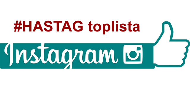 Instagram hastag toplista